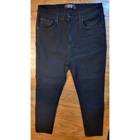 Monkey Ride Jeans Size Juniors Size 15/32 Ankle Straight Mid Rise Black Denim - Picture 15 of 16
